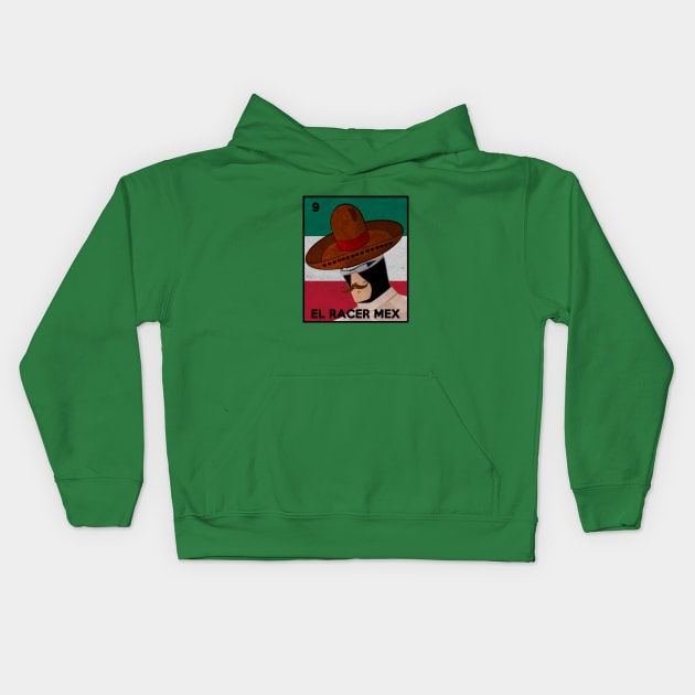 La Loteria Card El Racer X Mex Kids Hoodie by Electrovista